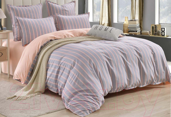 Изображение товара Комплект постельного белья Sofi de Marko Вивьен 2х / 2х-5653 (серый)