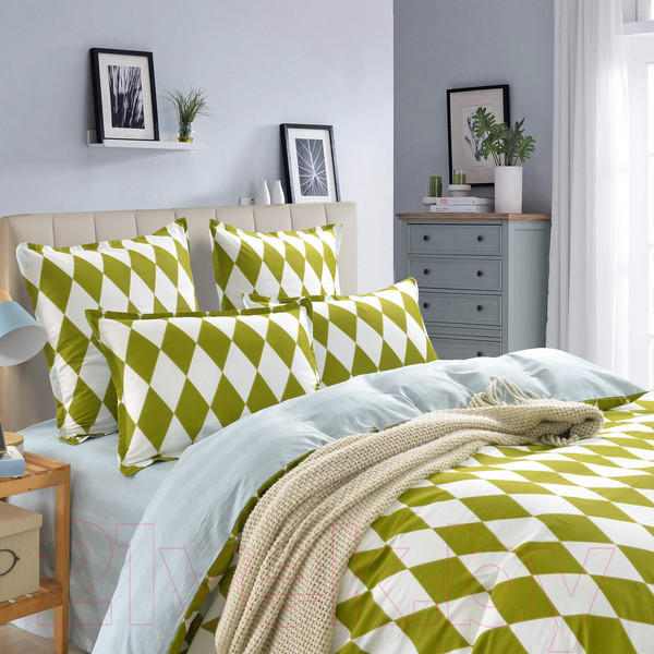 Изображение товара Комплект постельного белья Sofi de Marko Локи 2х / 2х-5658 (зеленый)