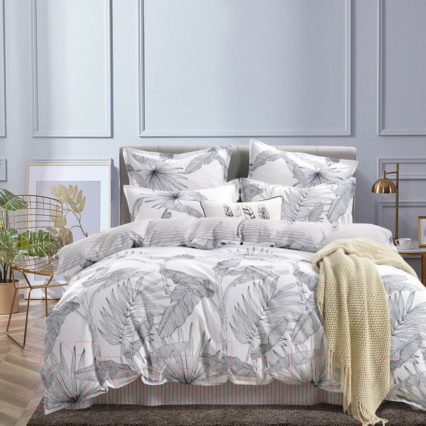 Изображение товара Комплект постельного белья Sofi de Marko Агнес 2х / 2х-5554 (серый)