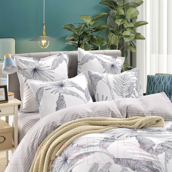 Изображение товара Комплект постельного белья Sofi de Marko Агнес 2х / 2х-5554 (серый)