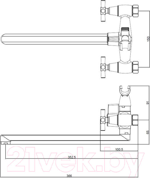 Изображение товара Смеситель Voda Turn TRN31