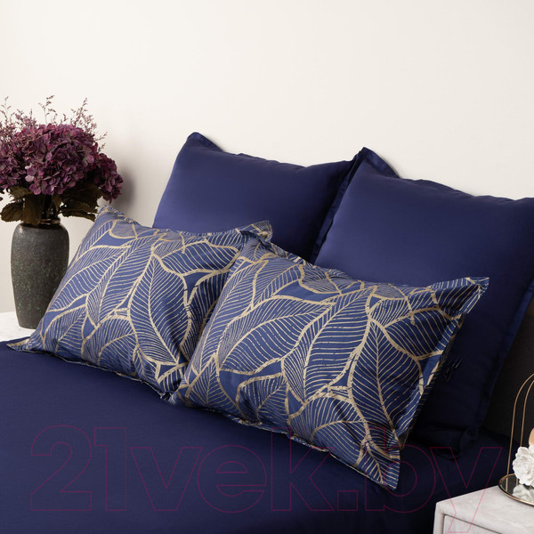 Изображение товара Комплект постельного белья Sofi de Marko Беверли Евро Макси 2н / Евро-МК-06Бв (синий)