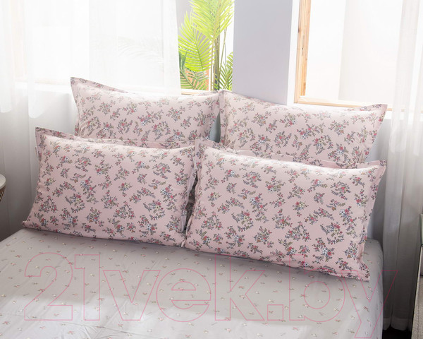 Изображение товара Комплект постельного белья Sofi de Marko Валентина Евро Макси 2н / Евро-МК-5395 (персик)