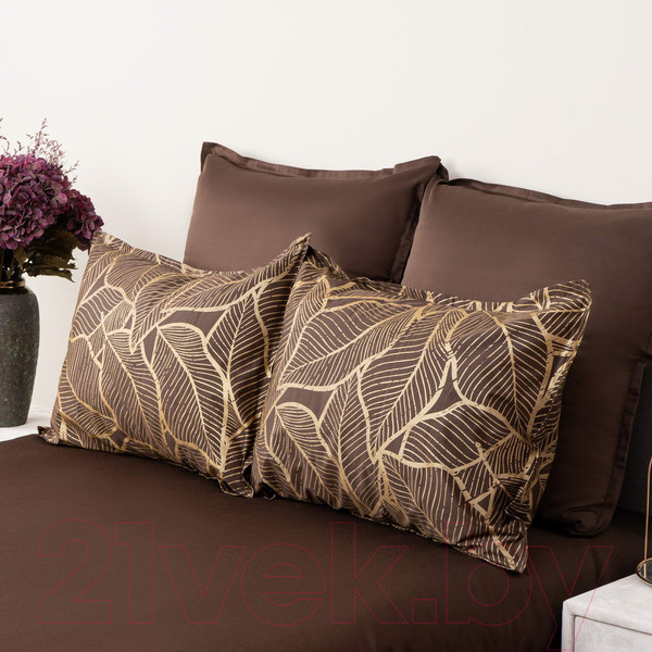 Изображение товара Комплект постельного белья Sofi de Marko Беверли 1.6 / 1.6-02Бв (шоколад)