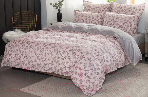 Изображение товара Комплект постельного белья Sofi de Marko Валентина 1.6 / 1.6-5395 (персик)