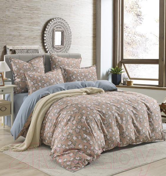 Изображение товара Комплект постельного белья Sofi de Marko Розарио 1.6 / 1.6-5603 (кофе)