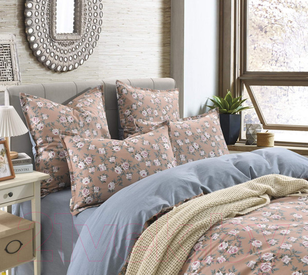 Изображение товара Комплект постельного белья Sofi de Marko Розарио 1.6 / 1.6-5603 (кофе)