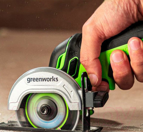 Изображение товара Угловая шлифовальная машина Greenworks GD24UCS (без АКБ и ЗУ)