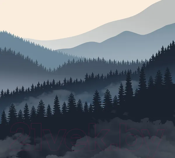 Изображение товара Фотообои листовые Vimala Векторные горы (270x300)