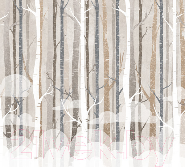 Изображение товара Фотообои листовые Vimala Векторные деревья (270x300)