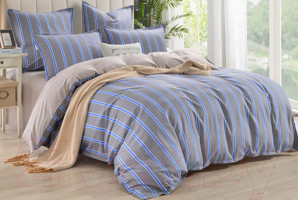 Изображение товара Комплект постельного белья Sofi de Marko Вивьен 7Е / 7Е-5654 (графит)