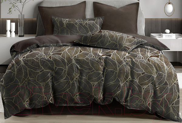 Изображение товара Комплект постельного белья Sofi de Marko Беверли Евро 4н / Евро-02Бв (шоколад)