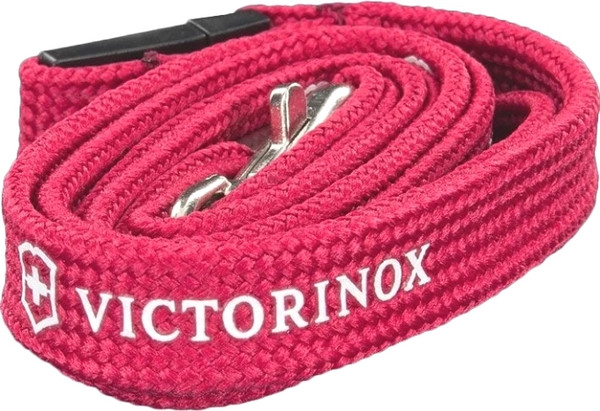 Изображение товара Шнурок на шею для ножа туристического Victorinox С карабином / 4.1879 (красный)