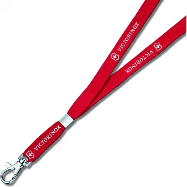 Изображение товара Шнурок на шею для ножа туристического Victorinox С карабином / 4.1879 (красный)