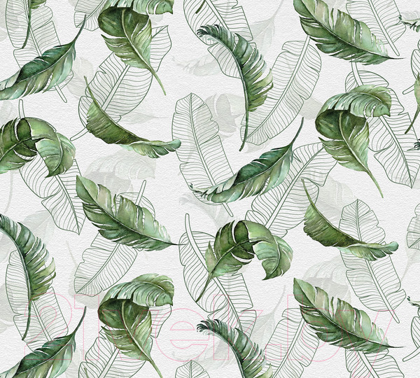 Изображение товара Фотообои листовые Vimala Листья патерн 4 (270x300)