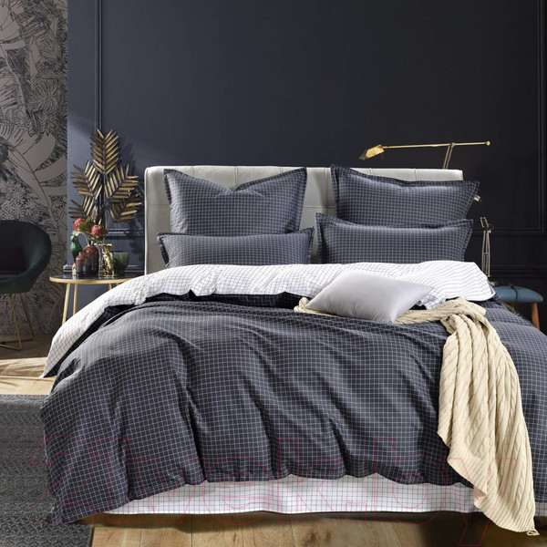 Изображение товара Комплект постельного белья Sofi de Marko Диксан 7Е / 7Е-5494 (черный/белый)