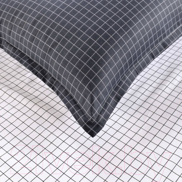 Изображение товара Комплект постельного белья Sofi de Marko Диксан 7Е / 7Е-5494 (черный/белый)