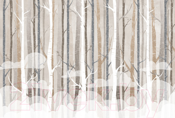 Изображение товара Фотообои листовые Vimala Векторные деревья (270x400)