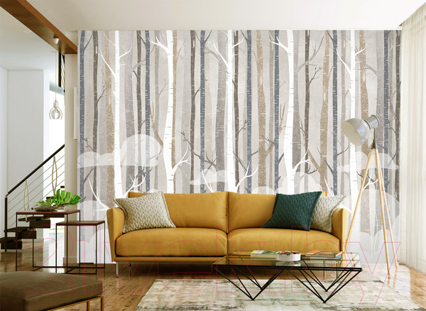 Изображение товара Фотообои листовые Vimala Векторные деревья (270x400)