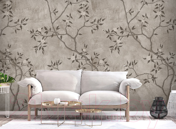 Изображение товара Фотообои листовые Vimala Ветви бежевые (270x400)