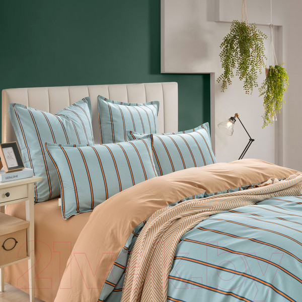 Изображение товара Комплект постельного белья Sofi de Marko Вивьен Евро 4н / Евро-5652 (зеленый)