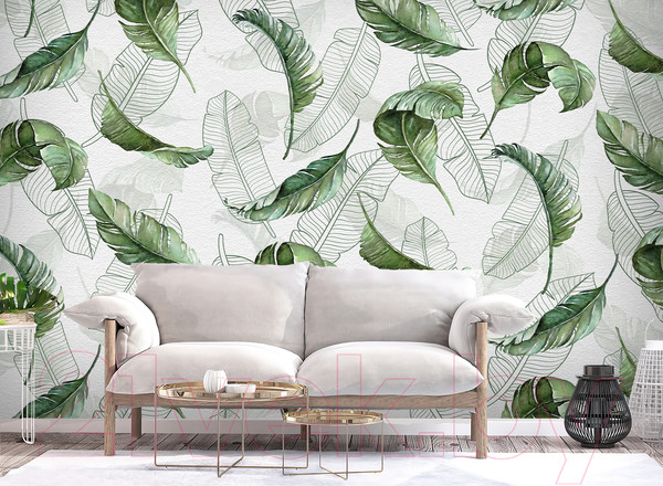 Изображение товара Фотообои листовые Vimala Листья патерн 4 (270x400)