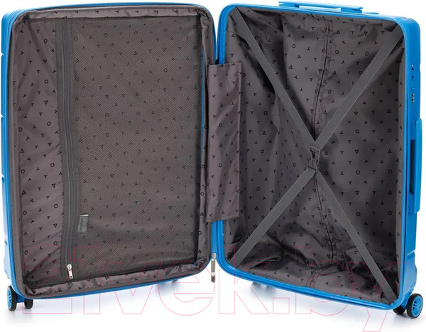 Изображение товара Чемодан на колесах Torber В Отпуск / T1908L-Blue (синий)