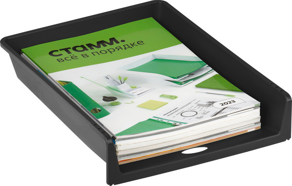 Изображение товара Лоток для бумаг Стамм Базис / ЛТГ-31339 (черный)