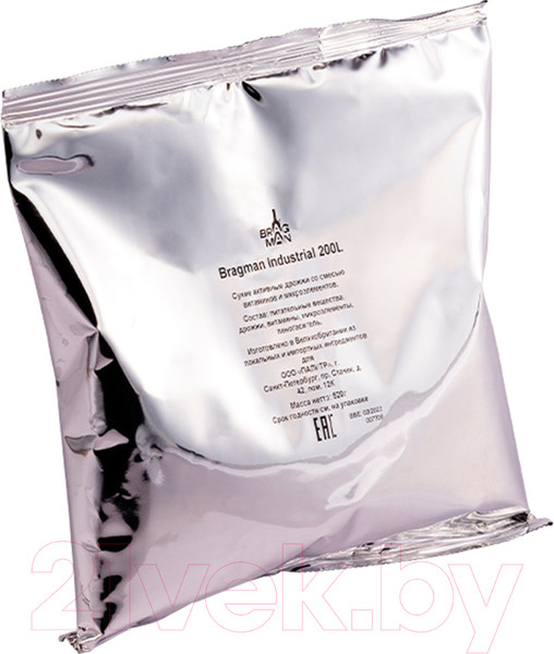 Изображение товара Дрожжи Bragman Industrial 200L (520гр)