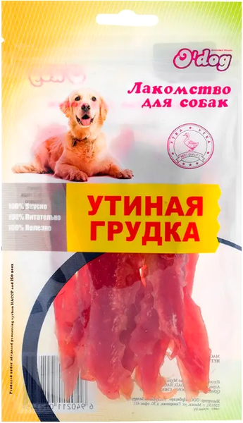 Изображение товара Лакомство для собак O'dog Утиная грудка (50г)