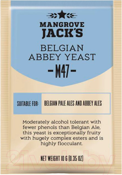 Изображение товара Дрожжи Mangrove Jack’s Belgian Abbey M47 (10г)