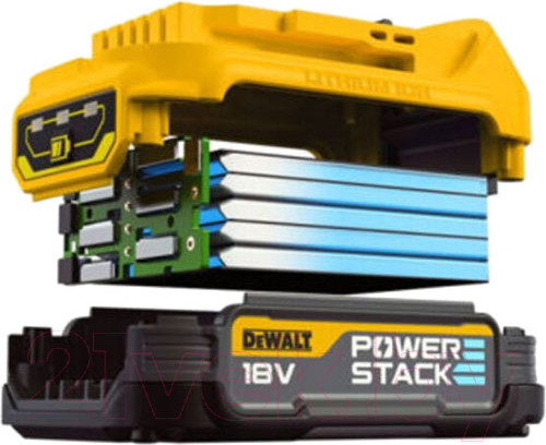 Изображение товара Набор аккумуляторов для электроинструмента DeWalt DCB1102E2