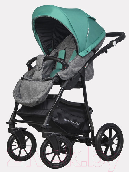 Изображение товара Детская универсальная коляска Riko Basic Bella 3 в 1 (03/серый-малахит)