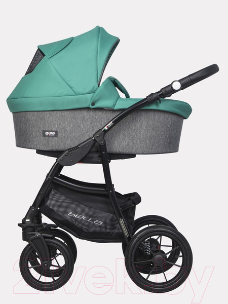 Изображение товара Детская универсальная коляска Riko Basic Bella 3 в 1 (03/серый-малахит)