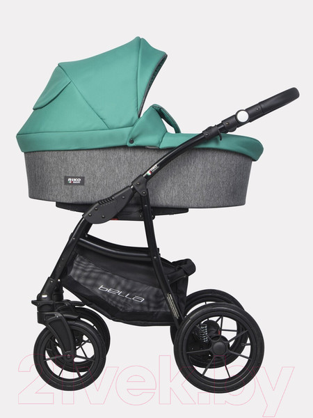 Изображение товара Детская универсальная коляска Riko Basic Bella 3 в 1 (03/серый-малахит)