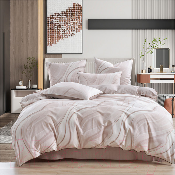 Изображение товара Комплект постельного белья Sofi de Marko Лорайн 7Е / 7Е-5674 (бежевый)