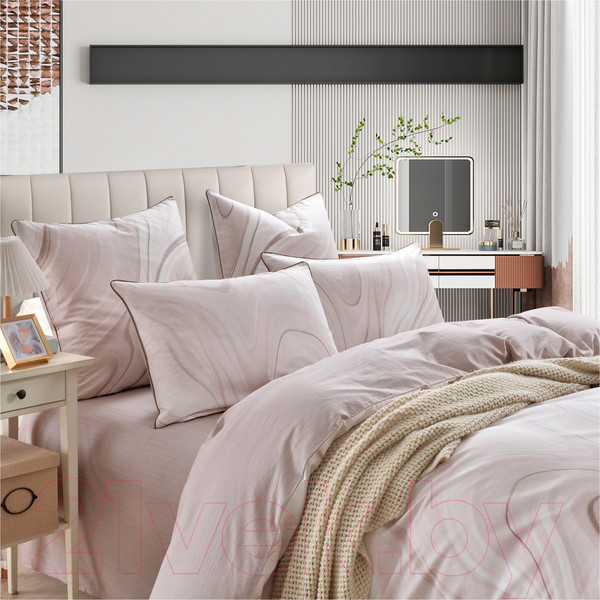 Изображение товара Комплект постельного белья Sofi de Marko Лорайн 7Е / 7Е-5674 (бежевый)