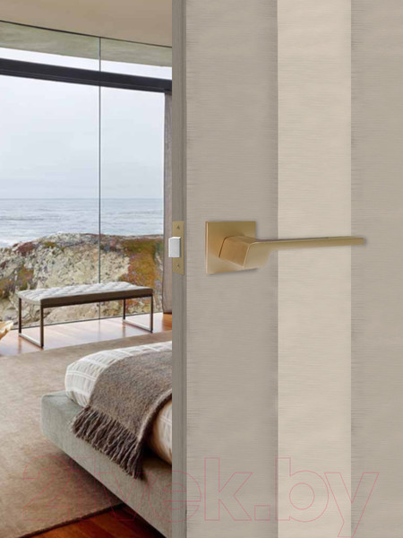 Изображение товара Ручка дверная Trodos 809 серия 03 Slim (сатиновое золото матовый)