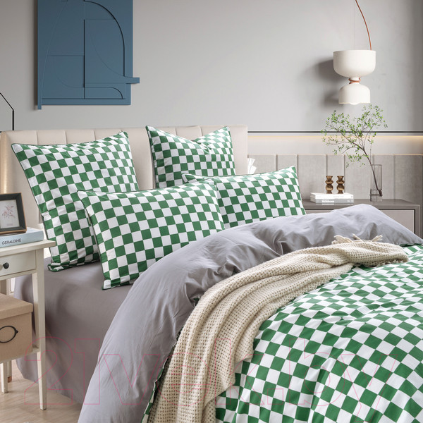 Изображение товара Комплект постельного белья Sofi de Marko Кимберли 7Е / 7Е-5670 (зеленый)