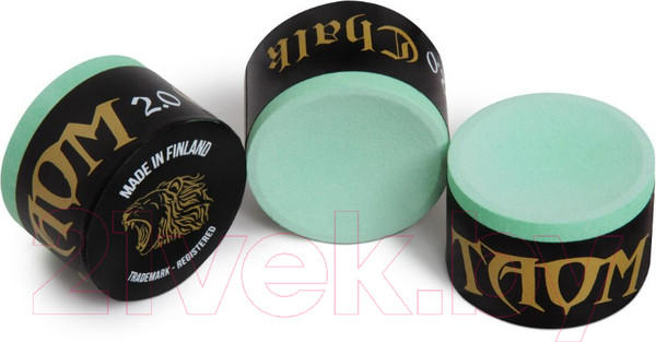 Изображение товара Мел для бильярда Taom Chalk Snooker 2.0 (6шт, зеленый)