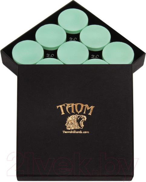 Изображение товара Мел для бильярда Taom Chalk Snooker 2.0 (9шт, зеленый)