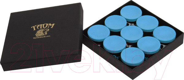 Изображение товара Мел для бильярда Taom Pyro Chalk (9шт, синий)