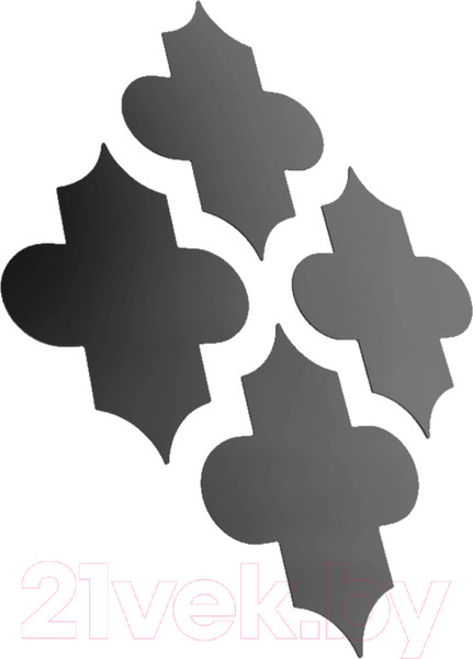 Изображение товара Зеркальная стеновая панель MirrorWall Стамбул (черный)