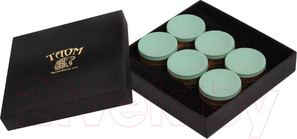 Изображение товара Мел для бильярда Taom Soft Chalk (6шт, зеленый)