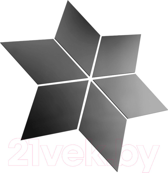 Изображение товара Зеркальная стеновая панель MirrorWall Ромб 2.0 (черный)
