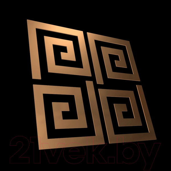 Изображение товара Зеркальная стеновая панель MirrorWall Лабиринт (бронзовый)