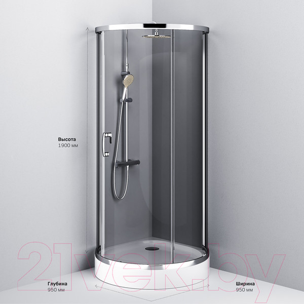 Изображение товара Душевой уголок AM.PM Like W83UG-333-095CG