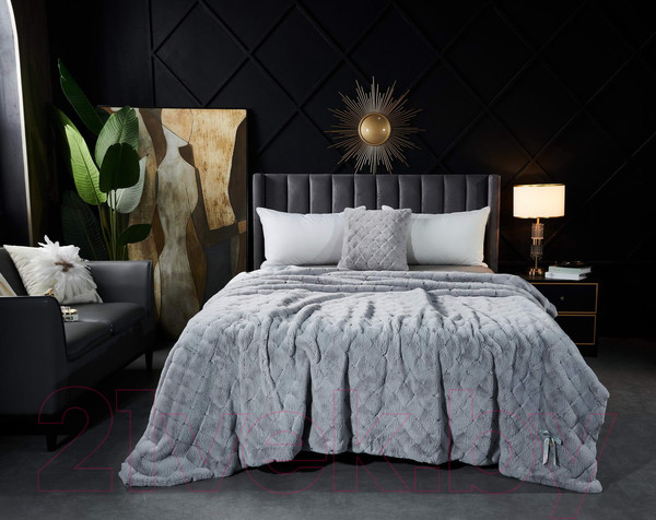 Изображение товара Плед Sofi de Marko Бернард 220х240 / Пл-Б5С-220х240 (светло-серый)