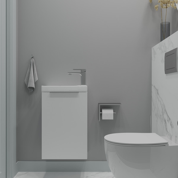 Изображение товара Тумба под умывальник ЗОВ Монови Слим 40 / S40LW0LW9268 (белый матовый)