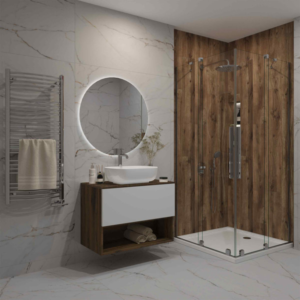 Изображение товара Тумба под умывальник ЗОВ Кито-2 60 / 2K60LA0MWMC-LDSPA (аттик/белый матовый)